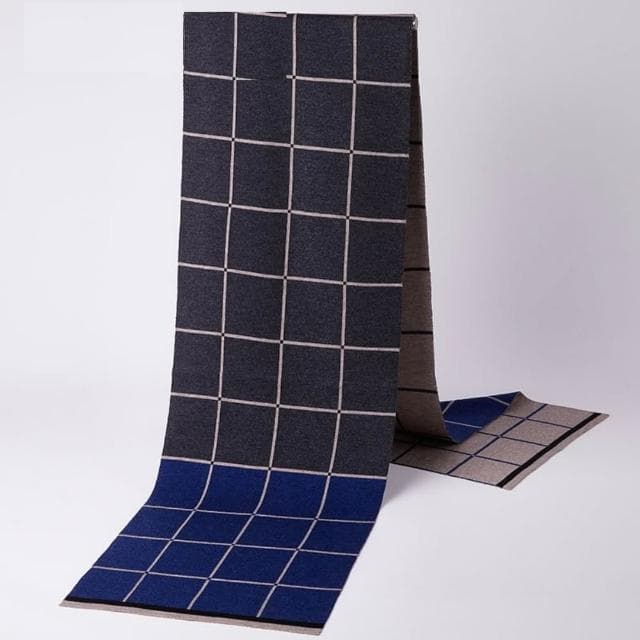 【米蘭精品】現貨+預購 頂級羊毛圍巾羊絨圍脖秋冬季加絨厚磅保暖針織圍巾休閒-格紋圍巾時尚男女配件74mi80