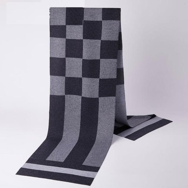 【米蘭精品】現貨+預購 頂級羊毛圍巾羊絨圍脖秋冬季加絨厚磅保暖針織圍巾休閒-格紋圍巾時尚男女配件74mi81