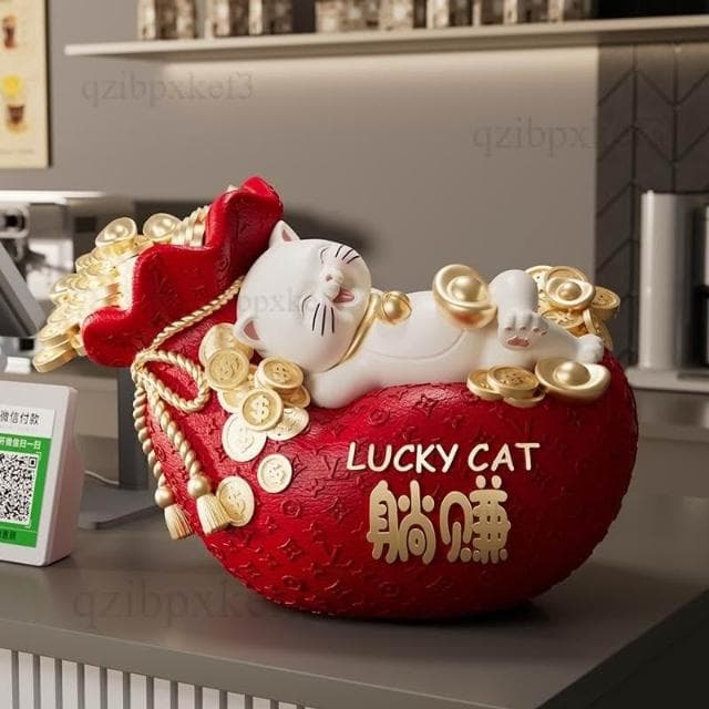 玄關裝飾 家居陳設 開業禮物 擺件福袋 喬遷禮物 運轉擺件 擺設博古架 裝飾品 辦公室擺件 客廳擺件 