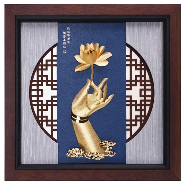 【鹿港窯】退休佛教禮物推薦｜佛手蓮花素雅系列