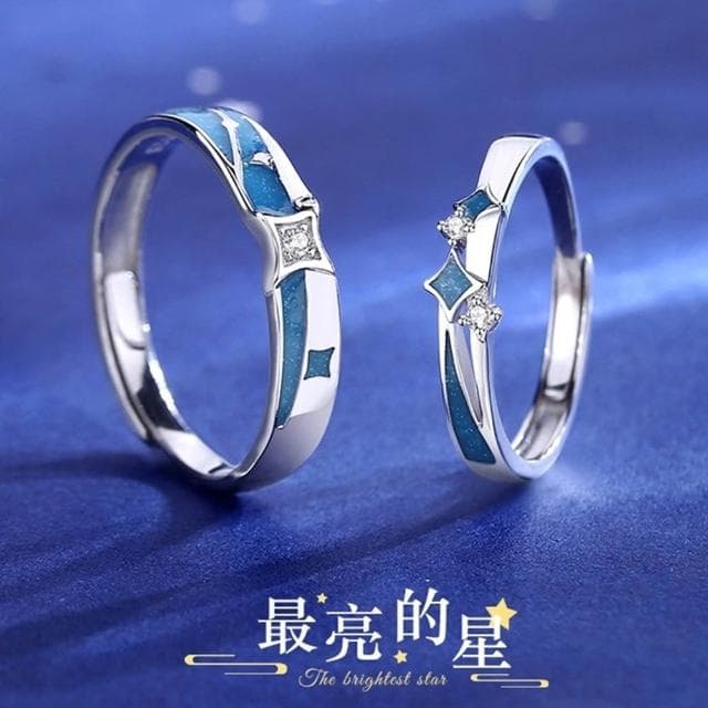 【巴黎精品】現貨+預購 頂級925純銀戒指婚戒女鑽戒開口戒情侶對戒尾戒情人節禮物-最亮的星男女飾品a1li90