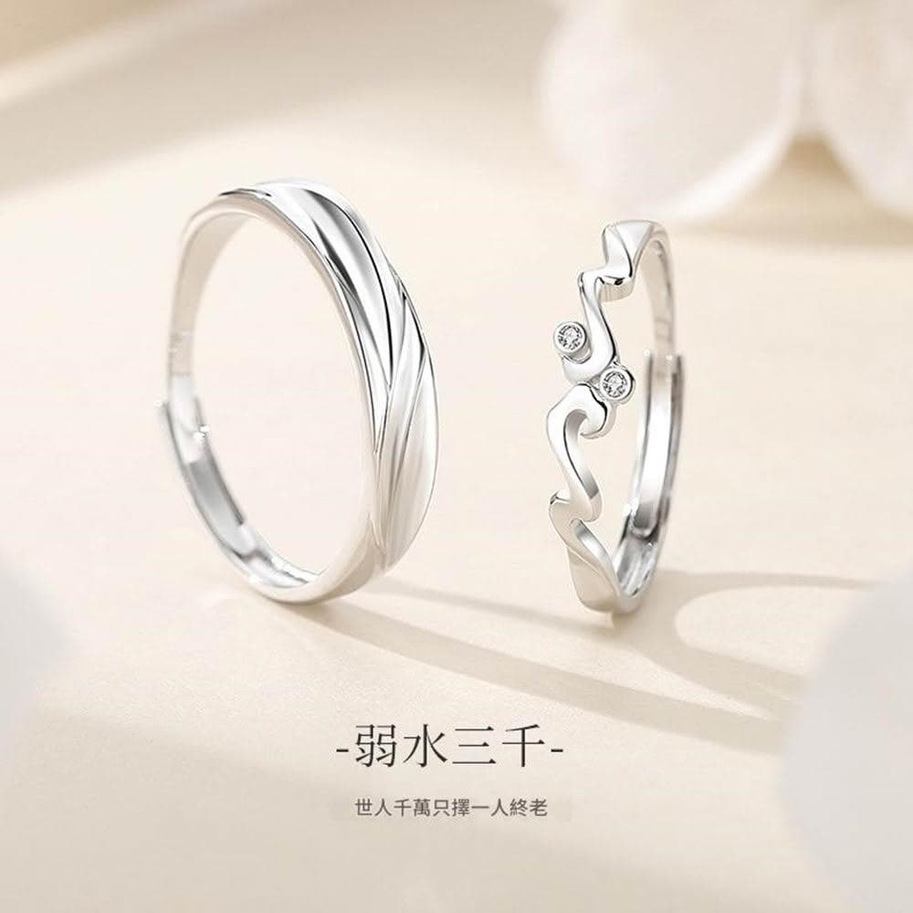 【巴黎精品】現貨+預購 頂級925純銀戒指婚戒女鑽戒開口戒情侶對戒尾戒情人節禮物-鑲鑽純銀男女飾品a1li63