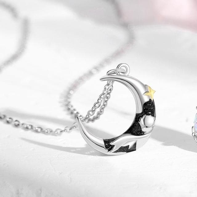 【巴黎精品】現貨+預購 頂級925純銀項鍊女項鍊項鏈鎖骨鍊情人節禮物情侶對鍊-小王子玫瑰男女飾品a1li61