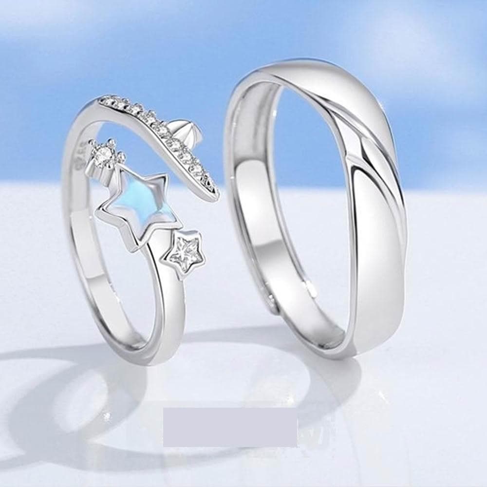 【巴黎精品】現貨+預購 頂級925純銀戒指婚戒女鑽戒開口戒情侶對戒尾戒情人節禮物-為你星動男女飾品a1li48