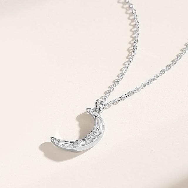 【巴黎精品】現貨+預購 頂級925純銀項鍊女項鍊項鏈鎖骨鍊情人節禮物情侶對鍊-日月吊墜男女飾品a1li4