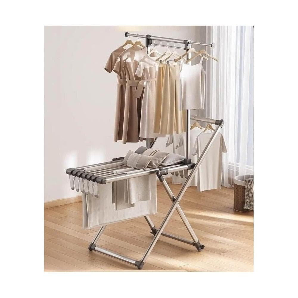 晾衣架 落地可折疊室內嬰兒涼衣架 陽臺家用曬衣架 掛曬被子衣架