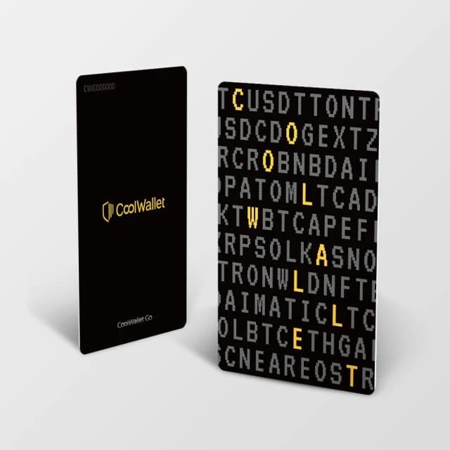 CoolWallet_Go 加密貨幣 冷錢包 (支援多數幣種包含Trc20)
