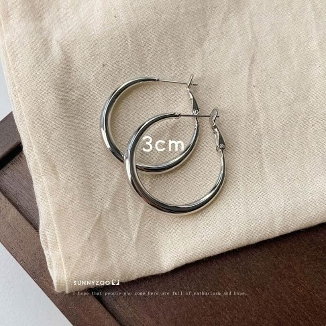耳環方圓臉天菜經典簡約大圈圈耳環通勤耳飾冷淡風氣質耳圈女ins不過敏看不膩超閃耳環耳飾飾品不褪色百搭禮物輕盈精緻輕奢高級