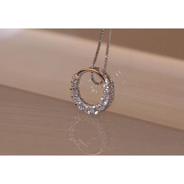 S925銀項鏈【小寶購物】飾品 鋯石 鑽石 跳動項鏈 銀 女朋友 禮物 情人節 生日求婚告白七夕母親節 0901008