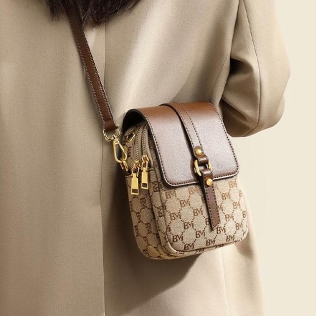 【LEEHER】女生/包包/小方包/斜背手機包/吐司包/皮革包包/復古包包/印花包包/可愛小包包/小眾包包/生日