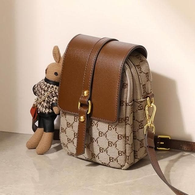 【LEEHER】女生/包包/小方包/斜背手機包/吐司包/皮革包包/復古包包/印花包包/可愛小包包/小眾包包/生日