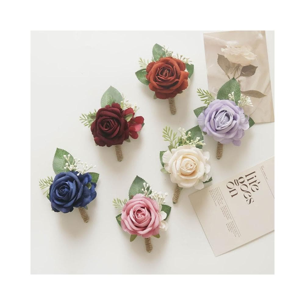 胸花 結婚胸花 藍色紅色粉色 婚禮胸花