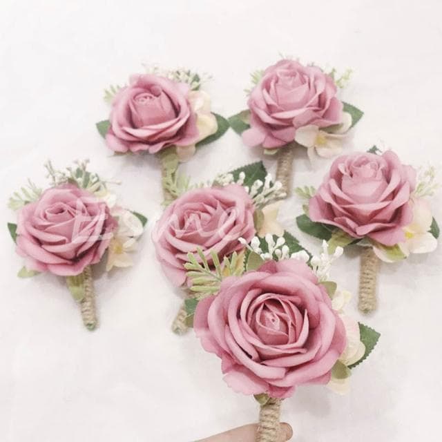 胸花 結婚胸花 藍色紅色粉色 婚禮胸花