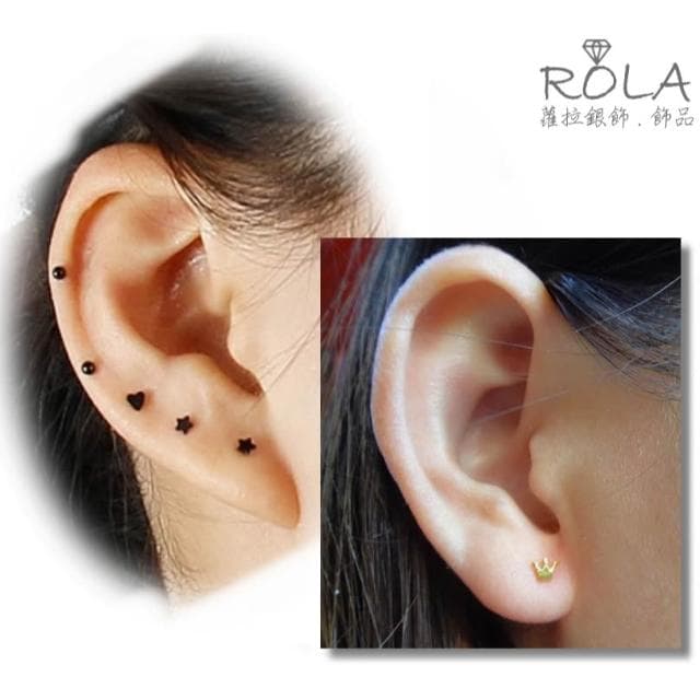 ROLA蘿拉銀飾.飾品 “現貨當天出” //單支價// 8款造型鈦鋼養耳棒316L醫療鋼養耳棒養耳針 2-1左