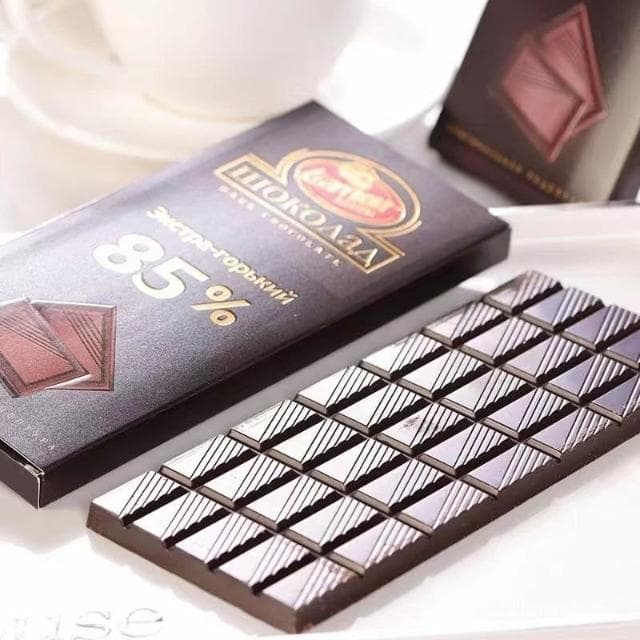 心心相印 俄羅斯進口巧克力純黑拉邁爾純可可脂禮盒包裝黑巧苦巧健身房零食