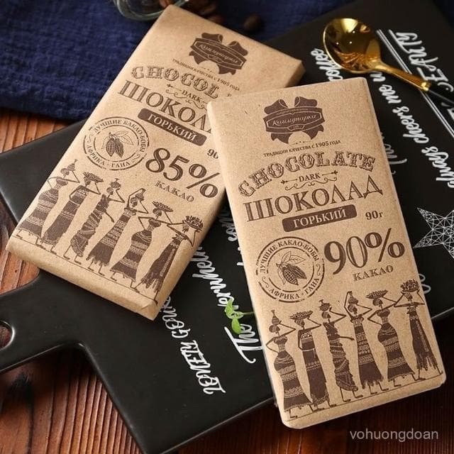 心心相印 俄羅斯進口黑巧克力組閤純可可脂健身飽腹網紅健康零食情人節禮物