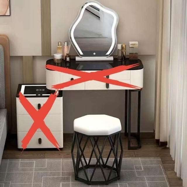 梳妝臺實木臥室智能家居北歐黑科技化妝臺音響藍牙輕奢簡約