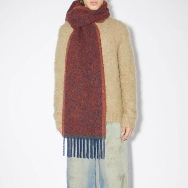 圍巾女韓版純色柳條邊細須馬海毛圍巾女冬加厚圈圈紗保暖學生披肩圍脖保暖披肩質感圍巾冷氣披肩空調百搭保暖圍脖防風圍脖韓版圍巾