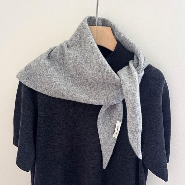 圍巾女羊毛針織三角巾披肩女秋冬款保暖頭巾多功能保暖百搭小圍巾保暖披肩圍巾質感圍巾冷氣披肩空調百搭保暖圍脖防風圍脖韓版圍巾