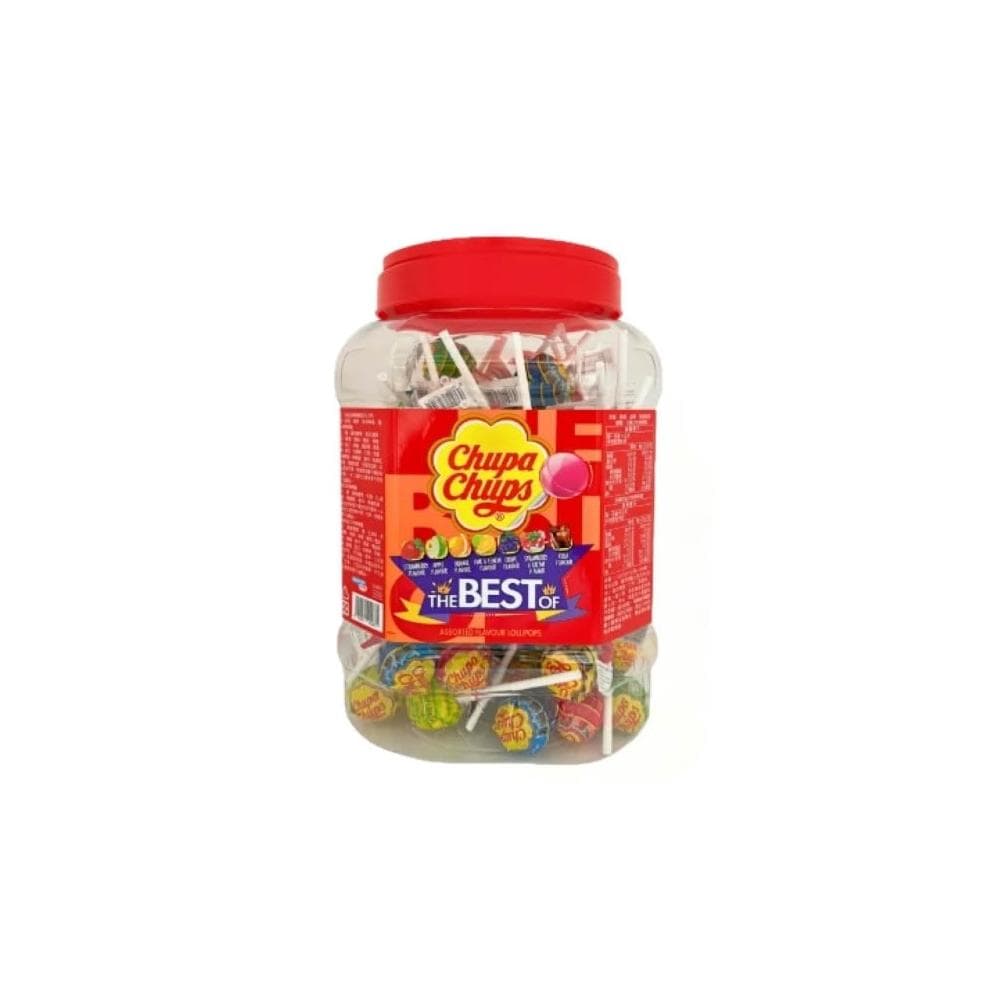 【Chupa Chups 加倍佳】棒棒糖 加倍佳 棒棒糖 100支/桶 聚餐 生日派對 交換禮物