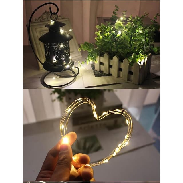 ［Light on光聚所］1米仙女銅線燈(附電池) 氛圍佈置燈 禮物燈 小燈串 LED小燈串