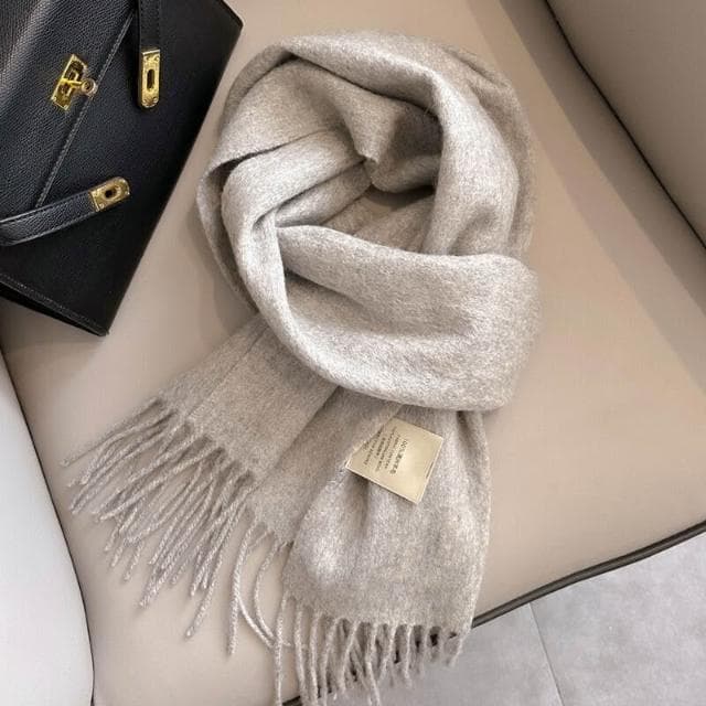圍巾女羊毛圍巾女冬季加厚保暖男士披肩情侶款流蘇時尚羊絨圍巾保暖披肩圍巾質感圍巾冷氣披肩空調百搭保暖圍脖防風圍脖韓版圍巾