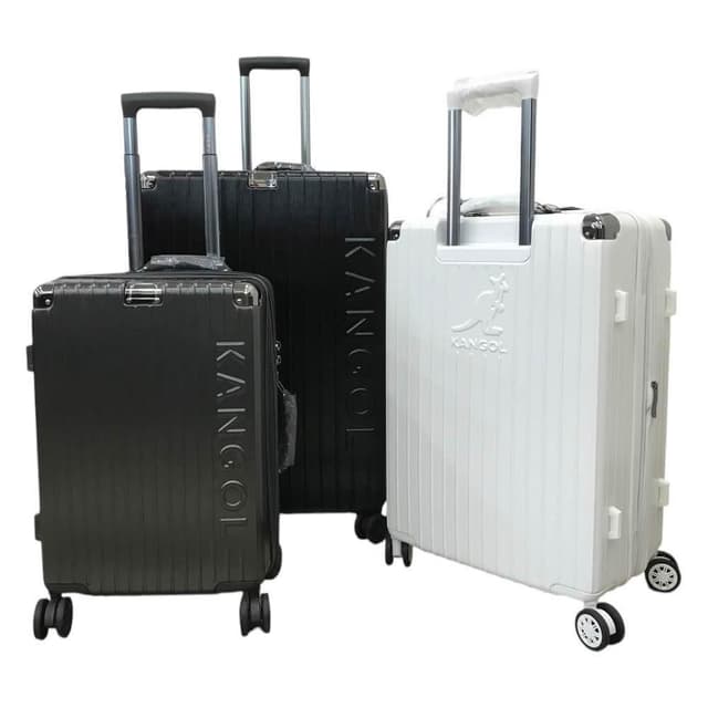 【KANGOL】KANGOL 袋鼠 防爆拉鍊行李箱 原廠公司貨 髮絲紋行李箱 復古箱 登機箱 旅行箱 20吋 24吋 28吋