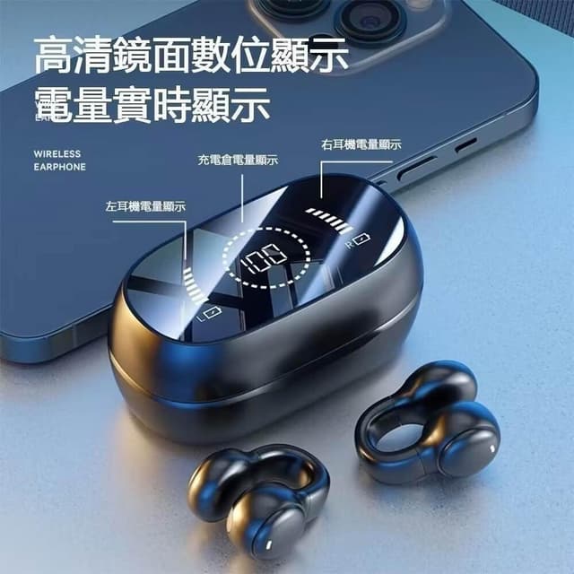 全新升級 🔥骨偉導 不傷耳藍牙耳機 夾耳式 運動 降噪 防水 防汗 超長續航 耳機無線 入耳式耳機 無線耳機 降噪