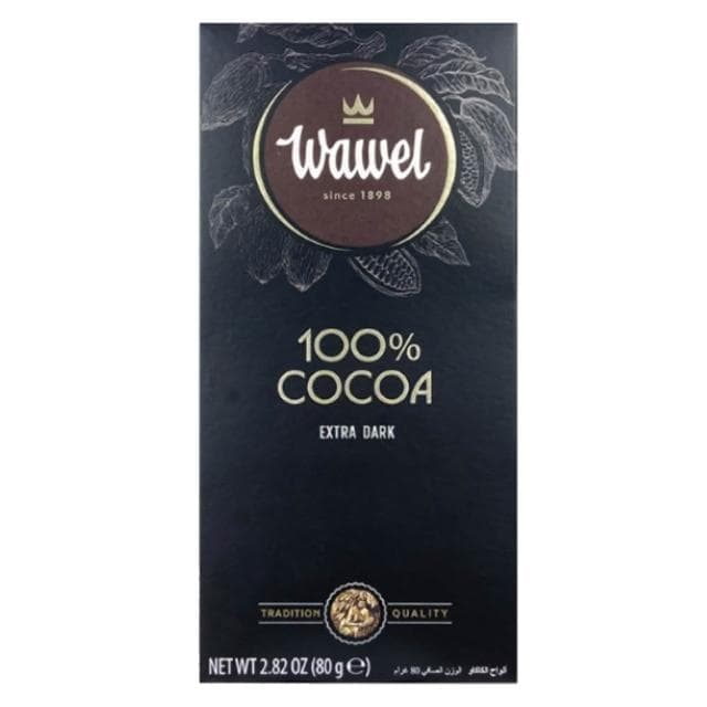 5Cgo🏆 WAWEL 100%醇黑巧克力(80g) X 4入丨QL00220816-303