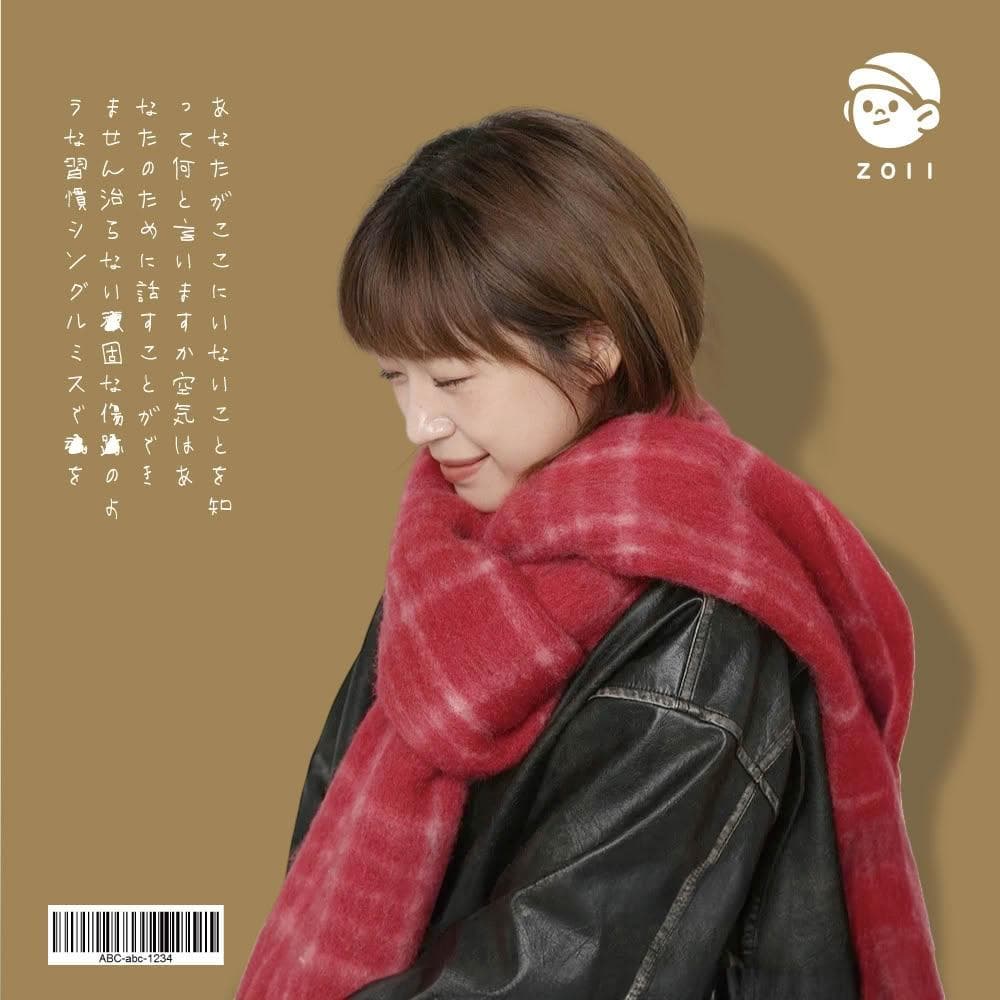 【ZOII 佐壹】溫柔格紋羊毛大圍巾 羊毛圍巾 格紋圍巾 冬季圍巾 保暖圍巾 賞雪 禦寒 秋冬圍巾#322040