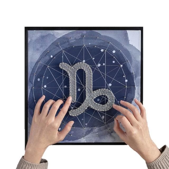 12星座釘子畫【小寶購物】情人節 生日禮物 母親節 壁畫 裝飾 立體 交換禮物 禮物 DIY 材料包 0104001