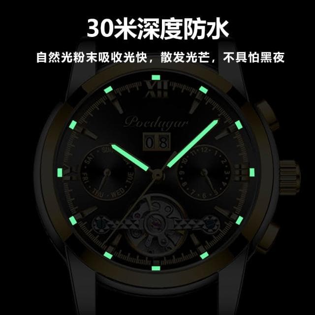 手錶男輕奢小眾高級感精工錶男士爸爸商務風瑞士錶全自動男士手表多功能機械表陀飛輪簡約氣質精緻石英錶高顏值精品金屬指針男錶 