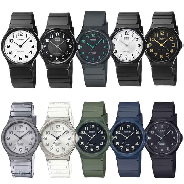 【CASIO 卡西歐】【柒號本舖】CASIO卡西歐薄型指針石英錶 MQ-24系列 男錶 女錶 學生錶 台灣公司貨