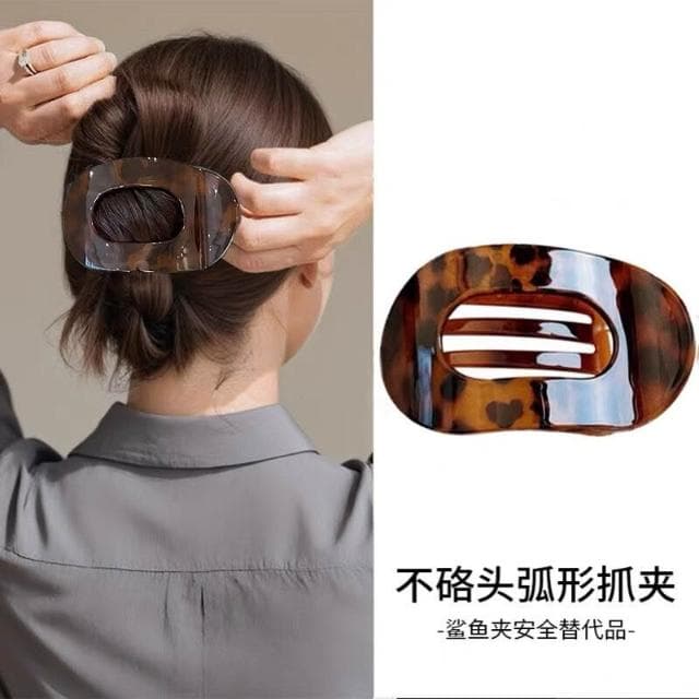 鯊魚夾女髮夾一字夾扁平抓夾不硌頭發卡大號後腦勺鮑魚盤發夾高級感2025新款鴨嘴夾女( 聖誕節 生日 髮飾 頭飾 禮物)