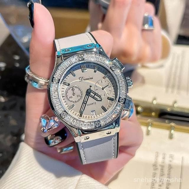 曉君精選 莫蘭迪灰時尚手錶女高級感輕奢小衆時尚正品名牌防水多功能女士錶