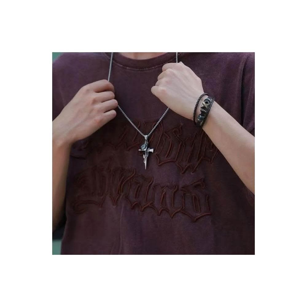 【釘劍款十字架項鍊】基督教 福音禮品 受洗禮物 生日 聖誕節 禮物 耶穌 搬家喬遷 聖經故事 恩典之約禮物店