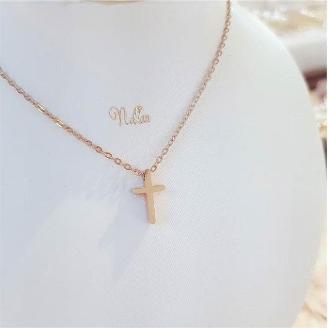 【精巧款 十字架醫療鋼項鍊】基督教 福音禮品 受洗禮物 生日 聖誕節 禮物 耶穌 搬家喬遷 聖經故事 恩典之約禮物店