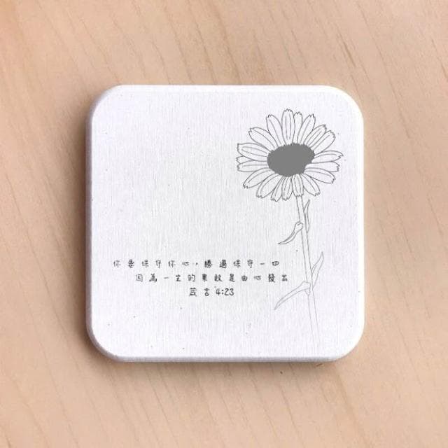 【小清新經文杯墊 】基督教 福音禮品 受洗禮物 生日 聖誕節 禮物 耶穌 搬家喬遷 聖經故事 恩典之約禮物店