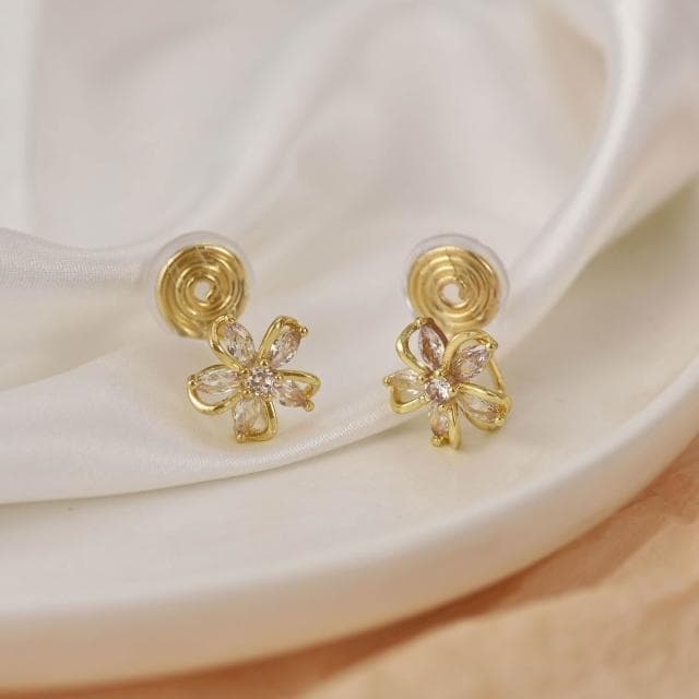 紅色愛心耳環 四葉草耳夾 無耳洞耳夾 耳針 夾式耳環 盤蚊香耳環 耳環女 耳飾 不易過敏 生日禮物 送女朋友-22