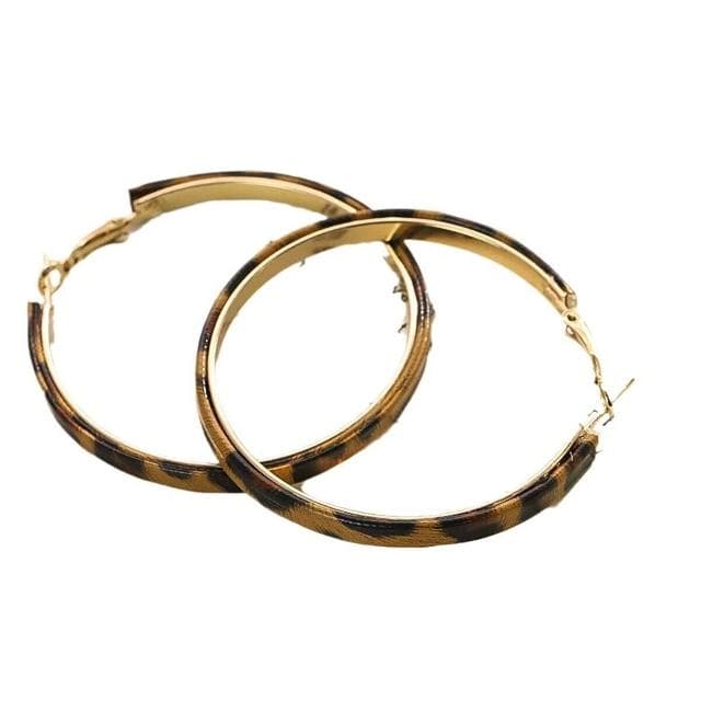 耳環皮革豹紋質感大耳圈銀針簡約小眾秋冬穿搭時尚耳環女氣質輕盈精緻輕奢高級韓國不過敏看不膩超閃耳環耳飾飾品配禮服百搭禮物