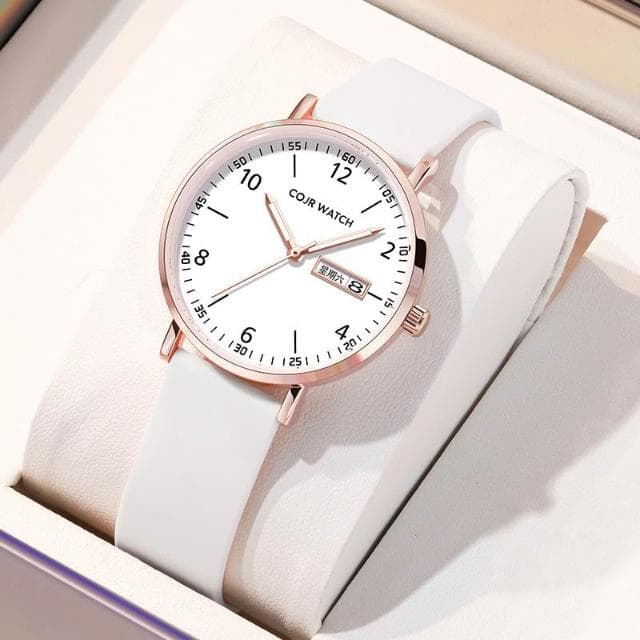 cojr品牌手錶女款學生初高中女士防水輕奢高顏值簡約氣質石英腕錶