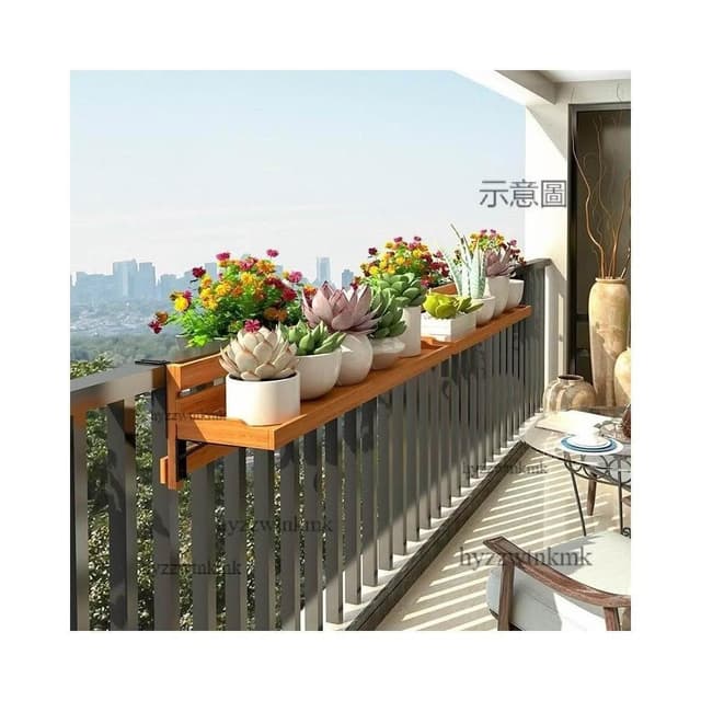 多層花架 花盆架 盆栽架 多肉植物架 陽台護欄花架 欄桿掛式花盆架 植物擺放架 大花盆陽台扶手懸掛置物架