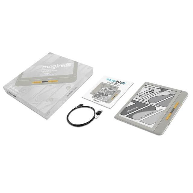 Readmoo讀墨 7吋 mooInk Nana BW 黑白電子書閱讀器+透明保護殼-暗夜黑/迷月白