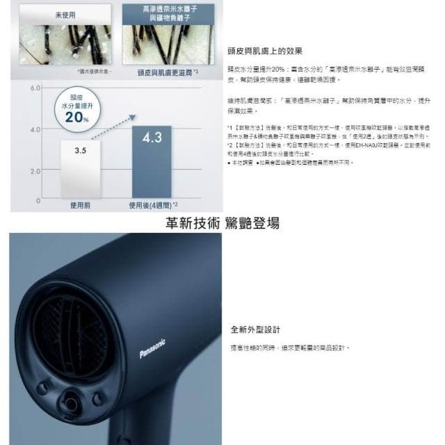 【Panasonic 國際牌】高滲透奈米水離子吹風機Pink(EH-NA0J-P)