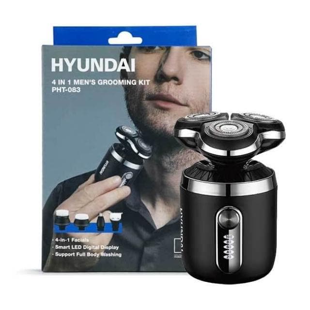 HYUNDAI HD-PHT-083 可水洗 三刀頭電鬍刀 電動刮鬍刀 電鬍刀 剃鬚刀 充電電鬍刀 便攜刮鬍刀 修剪鼻毛