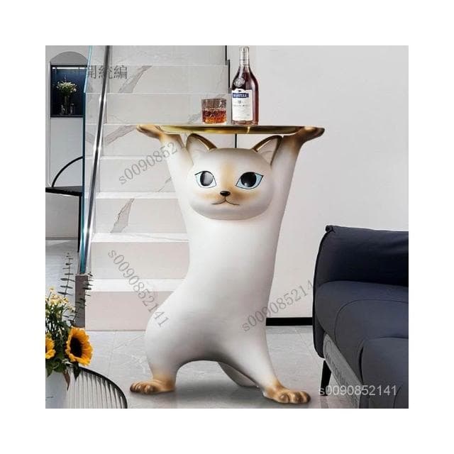 沙鵰妖嬈貓託盤 大號裝飾擺件 新傢喬遷禮物