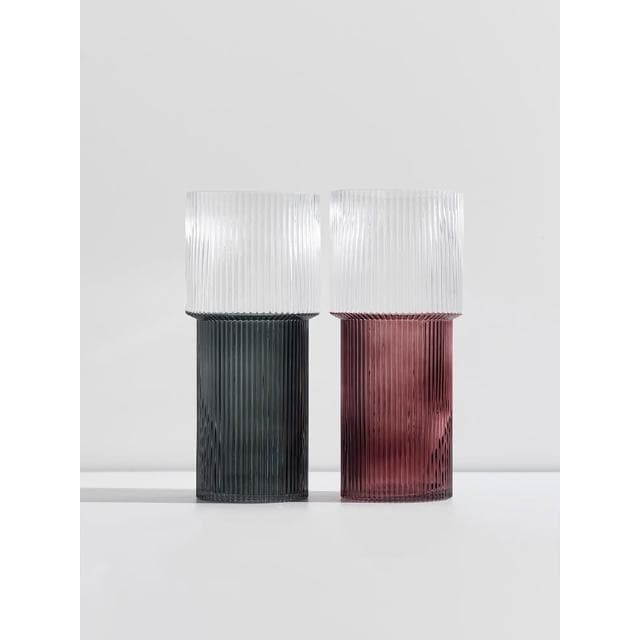 寬口玻璃花瓶擺件家居客廳樣板房店鋪喬遷禮物簡約軟裝飾品