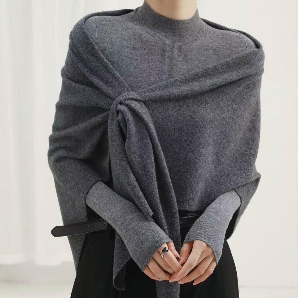 好夢想精品館  萬能披肩加長加寬100羊毛三角巾女 針織開衫保暖護頸圍巾坎肩