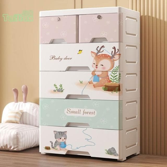 加厚塑膠抽屜式收納櫃 寶寶衣櫃 嬰兒童整理箱 玩具多層五斗置物櫃子 抽屜櫃 五斗櫃 展示櫃 玩具櫃 雜物櫃 櫥櫃 架子