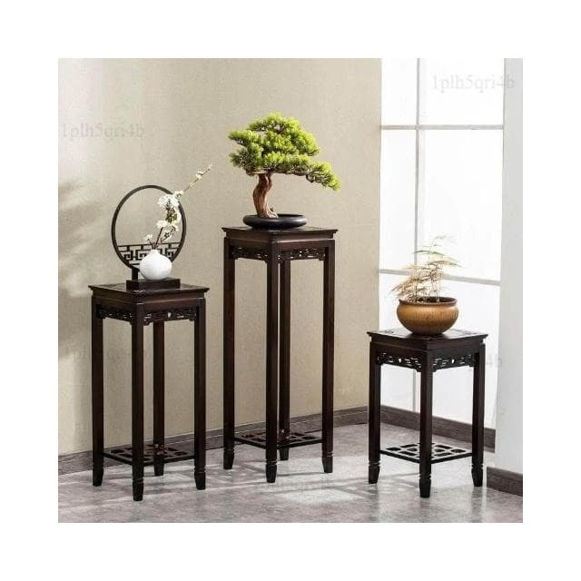 楠木花架 植物架 盆栽架 置物架 裝飾架 藝品架 花瓶架 財位桌 花臺 四方花臺 花臺櫃 花架 花盆擺件